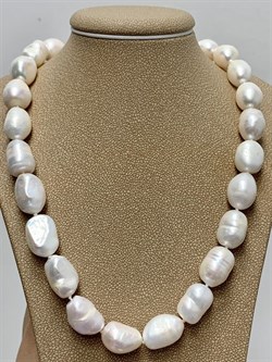 *Ожерелье р.55 д.7,5*11 Белый Жемчуг Барокко арт. 811101200002.055-540 - фото 253131 *Ожерелье р.55 д.7,5*11 Белый Жемчуг Барокко арт. 811101200002.055-540 - фото 253131