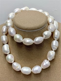 *Ожерелье р.50 д.7,5*11 Белый Жемчуг Барокко арт. 811101200002.050-519 - фото 253133 *Ожерелье р.50 д.7,5*11 Белый Жемчуг Барокко арт. 811101200002.050-519 - фото 253133