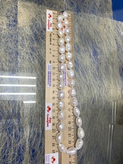 *Ожерелье р.50 д.7,5*11 Белый Жемчуг Барокко арт. 811101200002.050-519 - фото 253135 *Ожерелье р.50 д.7,5*11 Белый Жемчуг Барокко арт. 811101200002.050-519 - фото 253135