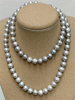 *Ожерелье р.55 д.6*7 Серебристый Жемчуг арт. 810705330002.055-378 - фото 253149 *Ожерелье р.55 д.6*7 Серебристый Жемчуг арт. 810705330002.055-378 - фото 253149