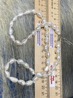 *Ожерелье р.55 д.5*8 Белый Жемчуг Барокко арт. 810800740009.055-930 - фото 253163 *Ожерелье р.55 д.5*8 Белый Жемчуг Барокко арт. 810800740009.055-930 - фото 253163