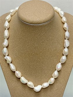 *Ожерелье р.55 д.5*8 Белый Жемчуг Барокко арт. 810800740009.055-930 - фото 253164 *Ожерелье р.55 д.5*8 Белый Жемчуг Барокко арт. 810800740009.055-930 - фото 253164