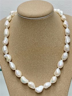 *Ожерелье р.55 д.5*8 Белый Жемчуг Барокко арт. 810800740009.055-930 - фото 253165 *Ожерелье р.55 д.5*8 Белый Жемчуг Барокко арт. 810800740009.055-930 - фото 253165