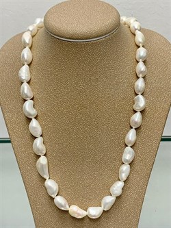 *Ожерелье р.50 д.5*8 Белый Жемчуг Барокко арт. 810800740009.050-893 - фото 253169 *Ожерелье р.50 д.5*8 Белый Жемчуг Барокко арт. 810800740009.050-893 - фото 253169