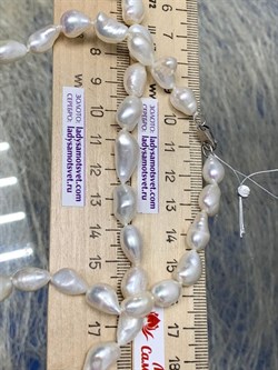 *Ожерелье р.50 д.5*8 Белый Жемчуг Барокко арт. 810800740009.050-893 - фото 253170 *Ожерелье р.50 д.5*8 Белый Жемчуг Барокко арт. 810800740009.050-893 - фото 253170