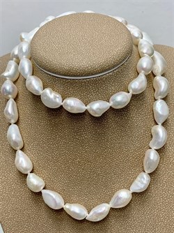 *Ожерелье р.50 д.5*8 Белый Жемчуг Барокко арт. 810800740009.050-893 - фото 253174 *Ожерелье р.50 д.5*8 Белый Жемчуг Барокко арт. 810800740009.050-893 - фото 253174