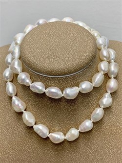 *Ожерелье р.45 д.5*8 Белый Жемчуг Барокко арт. 810800740009.045-787 - фото 253181 *Ожерелье р.45 д.5*8 Белый Жемчуг Барокко арт. 810800740009.045-787 - фото 253181