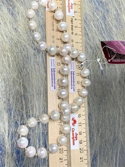 *Ожерелье р.50 д.10*11 Белый Жемчуг арт. 811100540469.050-421 - фото 253193