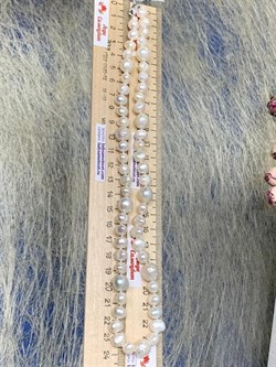 *Ожерелье р.50 д.7*8 д.10*10,5 Белый Жемчуг Барокко арт. 810800800513.050-293 - фото 253236 *Ожерелье р.50 д.7*8 д.10*10,5 Белый Жемчуг Барокко арт. 810800800513.050-293 - фото 253236