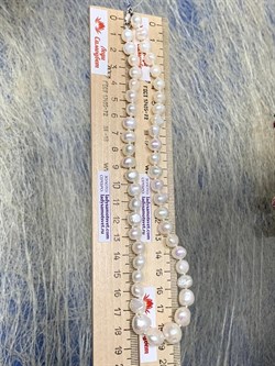 *Ожерелье р.40 д.7*8 Белый Жемчуг Барокко арт. 810800800508.040-999 - фото 253275 *Ожерелье р.40 д.7*8 Белый Жемчуг Барокко арт. 810800800508.040-999 - фото 253275