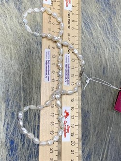 *Ожерелье р.50 д.6*8 Белый Жемчуг Барокко арт. 810512460002.050-170 - фото 253282 *Ожерелье р.50 д.6*8 Белый Жемчуг Барокко арт. 810512460002.050-170 - фото 253282