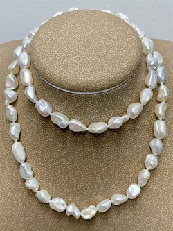 *Ожерелье р.50 д.6*8 Белый Жемчуг Барокко арт. 810512460002.050-170 - фото 253285 *Ожерелье р.50 д.6*8 Белый Жемчуг Барокко арт. 810512460002.050-170 - фото 253285