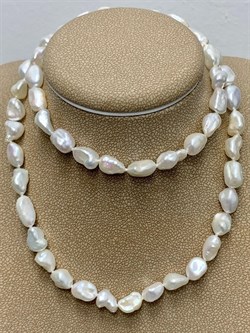 *Ожерелье р.50 д.6*8 Белый Жемчуг Барокко арт. 810512460002.050-170 - фото 253286 *Ожерелье р.50 д.6*8 Белый Жемчуг Барокко арт. 810512460002.050-170 - фото 253286