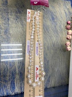 *Ожерелье р.45 д.7*8 д.11*11,5 Белый Жемчуг Барокко арт. 810800800515.045-392 - фото 253315