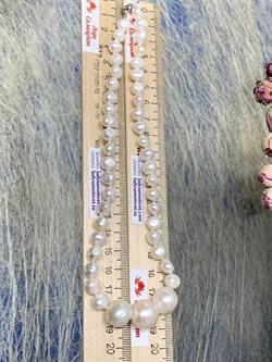 *Ожерелье р.40 д.7*8 д.10*11,5 Белый Жемчуг Барокко арт. 810800800512.040-217 - фото 253347