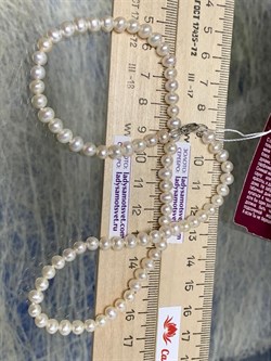 *Ожерелье р.40 д.4*5 Белый Жемчуг арт. 810536190002.040-197 - фото 253361