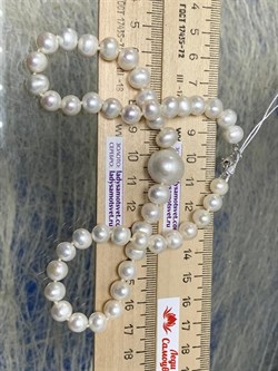 *Ожерелье р.40 д.7,5*14,5 Белый Жемчуг Барокко арт. 810800930506.040-788 - фото 253372 *Ожерелье р.40 д.7,5*14,5 Белый Жемчуг Барокко арт. 810800930506.040-788 - фото 253372