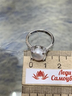 *Кольцо р.17,5 Белый Жемчуг арт. PI-R02898-X-W-PN-X-W-816 вес 4,06 г - фото 253657 *Кольцо р.17,5 Белый Жемчуг арт. PI-R02898-X-W-PN-X-W-816 вес 4,06 г - фото 253657