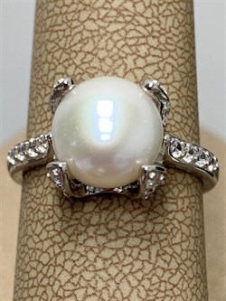 *Кольцо р.17,5 Белый Жемчуг арт. PI-R02898-X-W-PN-X-W-816 вес 4,06 г - фото 253661 *Кольцо р.17,5 Белый Жемчуг арт. PI-R02898-X-W-PN-X-W-816 вес 4,06 г - фото 253661