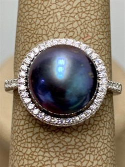 *Кольцо р.19 Черный Жемчуг арт. PI-R00229-X-W-PNB-X-W-044 вес 4,87 г - фото 253692 *Кольцо р.19 Черный Жемчуг арт. PI-R00229-X-W-PNB-X-W-044 вес 4,87 г - фото 253692