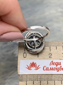 *Кольцо р.18 Черный Жемчуг арт. PI-R00785-X-W-PNB-X-W-793 вес 5,85 г - фото 253709 *Кольцо р.18 Черный Жемчуг арт. PI-R00785-X-W-PNB-X-W-793 вес 5,85 г - фото 253709