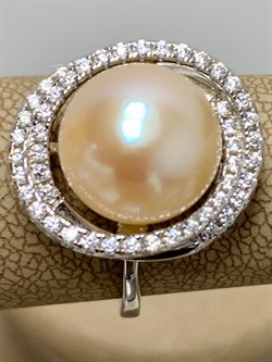 *Кольцо р.18 Розовый Жемчуг арт. PI-R00785-X-W-PNP-X-W-065 вес 5,45 г - фото 253722 *Кольцо р.18 Розовый Жемчуг арт. PI-R00785-X-W-PNP-X-W-065 вес 5,45 г - фото 253722