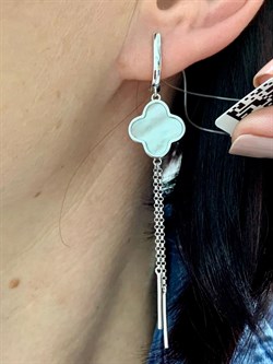 *Серьги Белый Перламутр арт. TC-E01589-X-W-PN-X-W-521 вес 5,7 г - фото 253736 *Серьги Белый Перламутр арт. TC-E01589-X-W-PN-X-W-521 вес 5,7 г - фото 253736