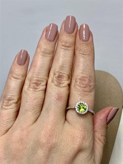 *Кольцо р.17,5 Хризолит арт. SW-R10737-X-W-S-X-W-931 вес 2,2 г - фото 253752 *Кольцо р.17,5 Хризолит арт. SW-R10737-X-W-S-X-W-931 вес 2,2 г - фото 253752