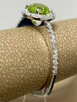 *Кольцо р.16,5 Хризолит арт. SW-R10737-X-W-S-X-W-164 вес 2,50 г - фото 253770 *Кольцо р.16,5 Хризолит арт. SW-R10737-X-W-S-X-W-164 вес 2,50 г - фото 253770