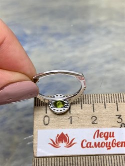 *Кольцо р.16,5 Хризолит арт. SW-R10737-X-W-S-X-W-164 вес 2,50 г - фото 253775 *Кольцо р.16,5 Хризолит арт. SW-R10737-X-W-S-X-W-164 вес 2,50 г - фото 253775