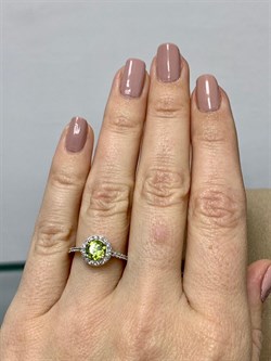 *Кольцо р.16,5 Хризолит арт. SW-R10737-X-W-S-X-W-164 вес 2,50 г - фото 253778 *Кольцо р.16,5 Хризолит арт. SW-R10737-X-W-S-X-W-164 вес 2,50 г - фото 253778