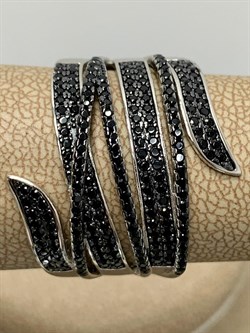 *Кольцо р.19 Черный Фианит Микро Вставки арт. MP-R00838-X-WB-X-X-B-296 вес 7,3 г - фото 253806 *Кольцо р.19 Черный Фианит Микро Вставки арт. MP-R00838-X-WB-X-X-B-296 вес 7,3 г - фото 253806