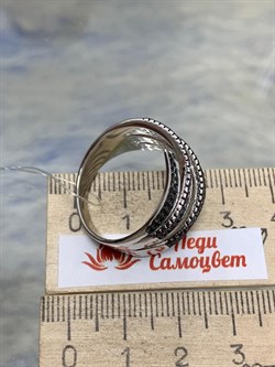 *Кольцо р.19 Черный Фианит Микро Вставки арт. MP-R00838-X-WB-X-X-B-296 вес 7,3 г - фото 253811 *Кольцо р.19 Черный Фианит Микро Вставки арт. MP-R00838-X-WB-X-X-B-296 вес 7,3 г - фото 253811