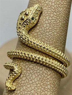 *Кольцо р.18 Фианит Змейка арт CZ-R03911-X-L-NCE-X-X-200 вес 7,46 г - фото 253817