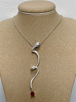 *Колье р.45 Змейки Фианит арт. CZ-N03540-X-W-R-X-WNCE-765 вес 5,31 г - фото 253834 *Колье р.45 Змейки Фианит арт. CZ-N03540-X-W-R-X-WNCE-765 вес 5,31 г - фото 253834