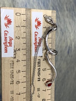 *Колье р.45 Змейки Фианит арт. CZ-N03540-X-W-R-X-WNCE-765 вес 5,31 г - фото 253835 *Колье р.45 Змейки Фианит арт. CZ-N03540-X-W-R-X-WNCE-765 вес 5,31 г - фото 253835