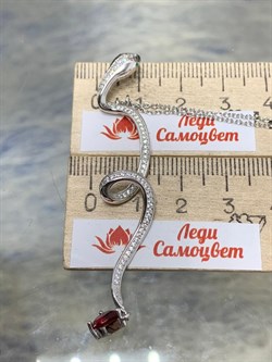 *Колье р.45 Змейки Фианит арт. CZ-N03540-X-W-R-X-WNCE-765 вес 5,31 г - фото 253836 *Колье р.45 Змейки Фианит арт. CZ-N03540-X-W-R-X-WNCE-765 вес 5,31 г - фото 253836