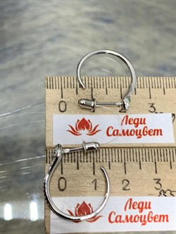 *Серьги Пусеты Фианит Змейки арт CZ-E01886-X-W-NCE-X-W-486 вес 2,41 г - фото 253869