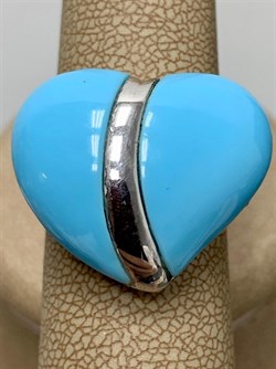 *Кольцо р.18 иск Бирюза арт. NS-R000273-X-W-T-X-X-913 вес 6,3 г - фото 253918