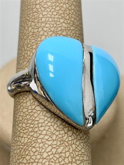 *Кольцо р.18 иск Бирюза арт. NS-R000273-X-W-T-X-X-913 вес 6,3 г - фото 253919