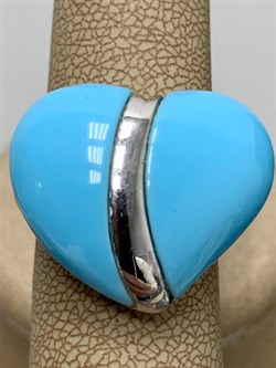 *Кольцо р.18 иск Бирюза арт. NS-R000273-X-W-T-X-X-913 вес 6,3 г - фото 253921