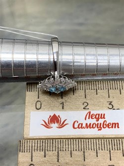 *Кольцо р.18,5 Голубой Топаз арт. SM-R02896-X-W-SBT-X-W-452 вес 3,01 г - фото 253958 *Кольцо р.18,5 Голубой Топаз арт. SM-R02896-X-W-SBT-X-W-452 вес 3,01 г - фото 253958