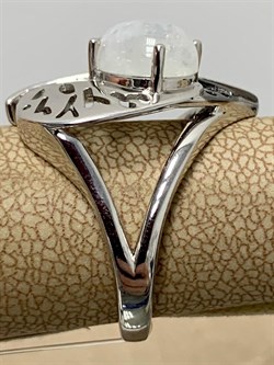 *Кольцо р.17 Адуляр арт. SM-R02902-X-WB-W-X-X-342 вес 5,42 г - фото 254076