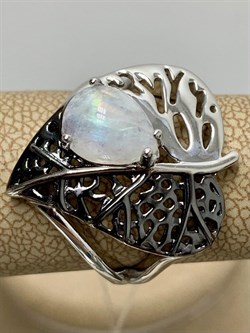 *Кольцо р.17,5 Адуляр арт. SM-R02902-X-WB-W-X-X-134 вес 5,08 г - фото 254079 *Кольцо р.17,5 Адуляр арт. SM-R02902-X-WB-W-X-X-134 вес 5,08 г - фото 254079