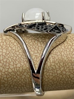 *Кольцо р.18 Адуляр арт. SM-R02902-X-WB-W-X-X-327 вес 4,97 г - фото 254095