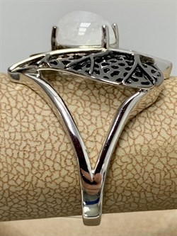 *Кольцо р.19 Адуляр арт. SM-R02902-X-WB-W-X-X-310 вес 5,42 г - фото 254105