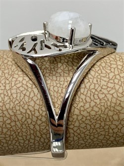 *Кольцо р.20 Адуляр арт. SM-R02902-X-WB-W-X-X-336 вес 5,75 г - фото 254115