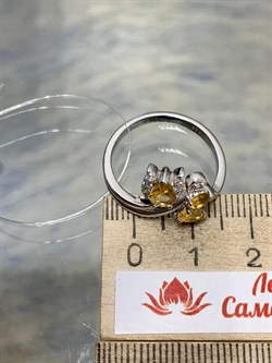 *Кольцо р.17 Цитрин арт. SM-R02917-X-W-YS-X-W-234 вес 3,67 г - фото 254125 *Кольцо р.17 Цитрин арт. SM-R02917-X-W-YS-X-W-234 вес 3,67 г - фото 254125