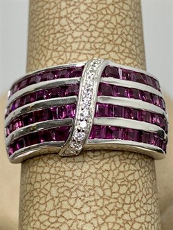 *Кольцо р.16,5 Родолит арт. SM-R02918-X-W-lil-X-W-872 вес 5,73 г - фото 254288 *Кольцо р.16,5 Родолит арт. SM-R02918-X-W-lil-X-W-872 вес 5,73 г - фото 254288