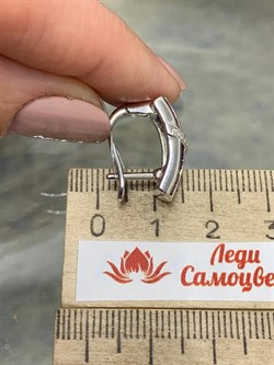 *Серьги Родолит арт. SM-E00743-X-W-lil-X-W-598 вес 5,95 г - фото 254334